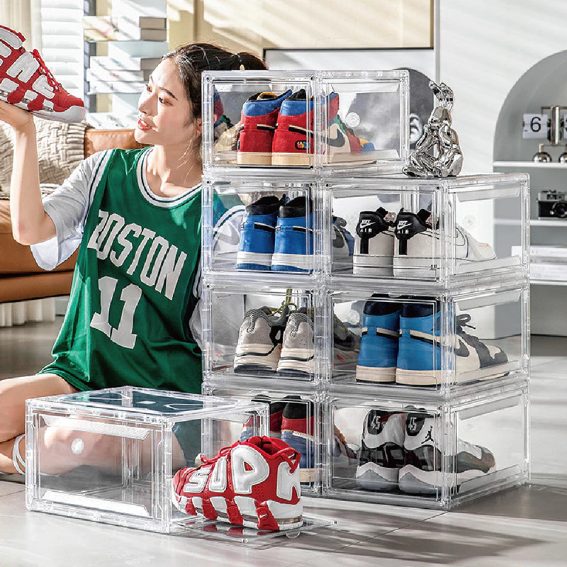 Sneaker Box Caixa Organizadora Tênis Acrílico Transparent (3 UNIDADES)