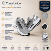 Tênis Masculino Academia Esportivo Leve Confortável Caminhada Corrida